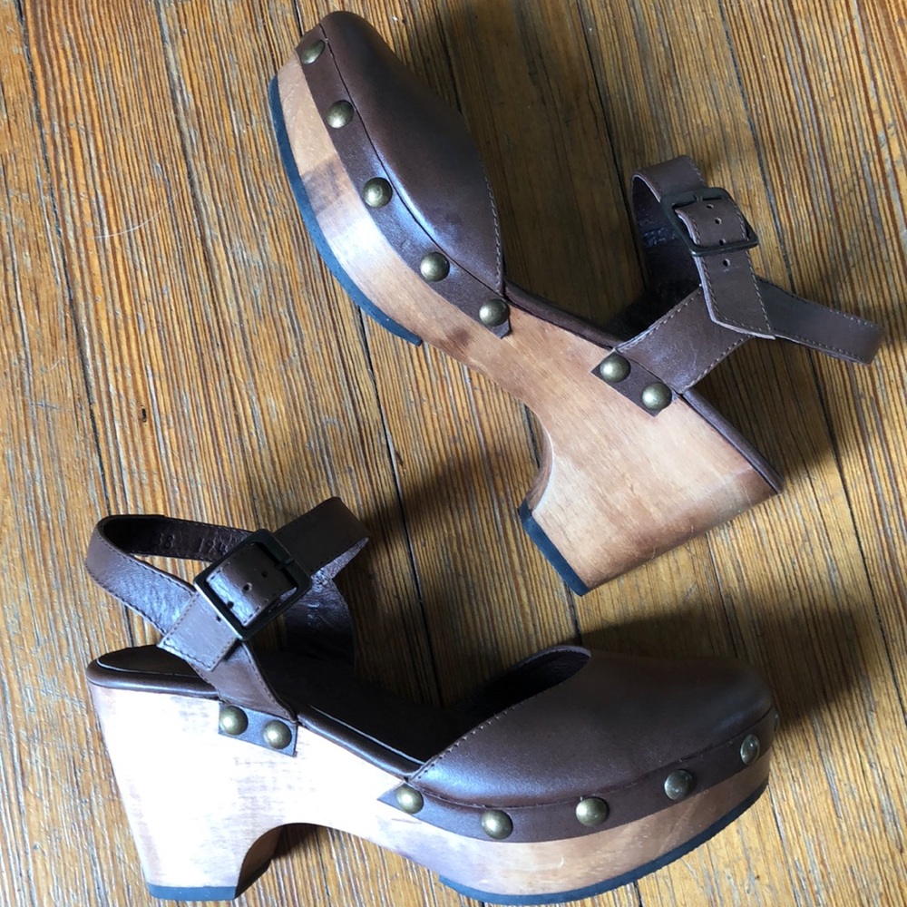 Cordani Clog Sandals size 8. Eu 38), brown